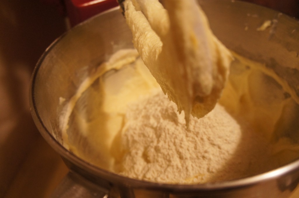 flour in batter