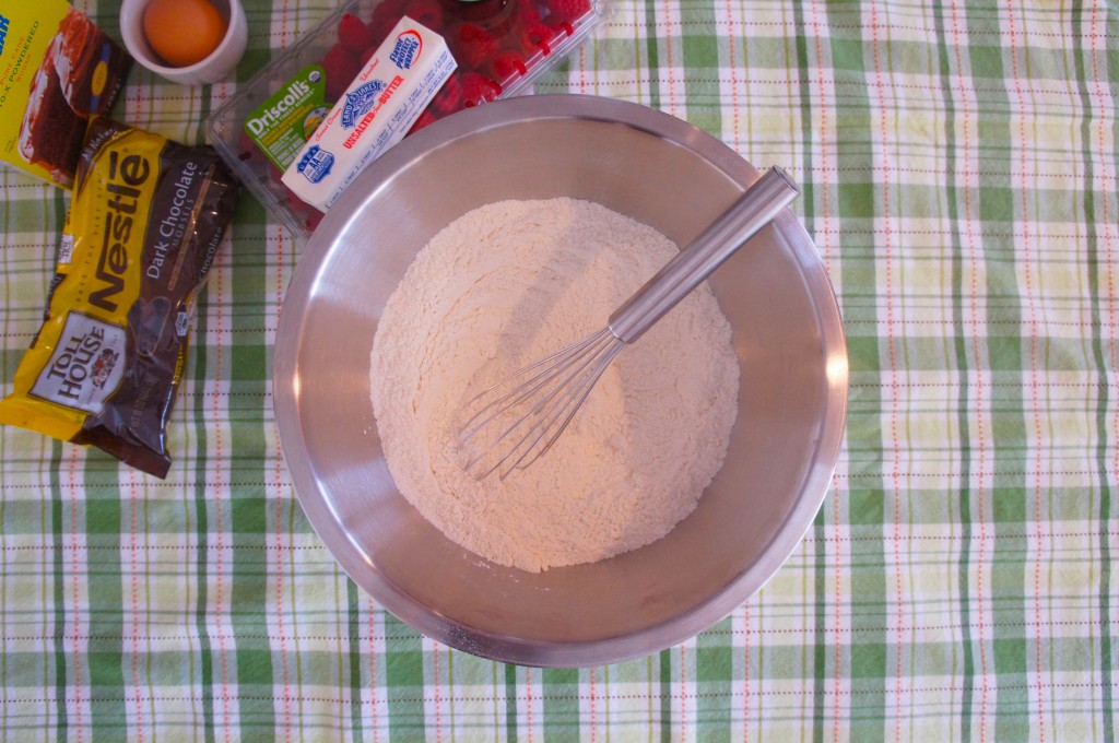 whisked flour